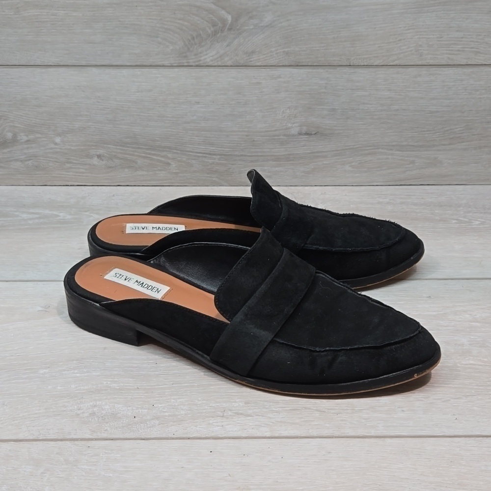 Steve Madden Women Nando Flavor leather Mule Loafer shoes sz 10M